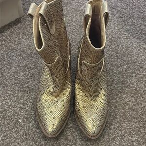 Gold Cowboy Boots